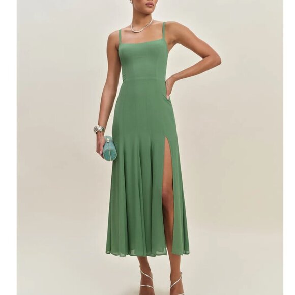 Reformation Dresses & Skirts - Reformation Eridania Dress Green - Size 2